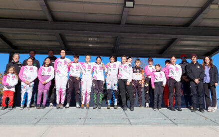 Le ragazze della BMX riunite a Padova